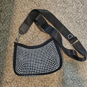 Black Studded Mini Crossbody
